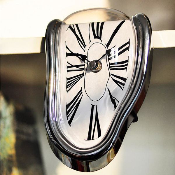 

surreal melting distorted wall clock creative salvador dali style wall clock