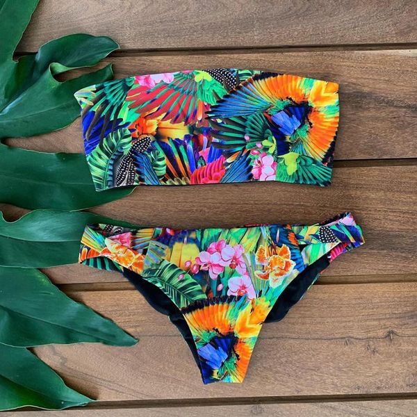 

2020 bandeau bikinis women swimsuit push up swimwear brazilian bikini set beach bathing suit swim wear biquini