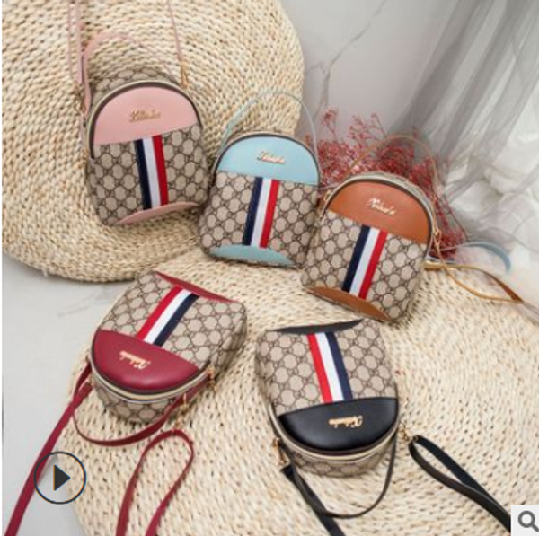 

women's bag 2020 new color matching ribbon multi-function small bag fashion single shoulder slant span letter label small