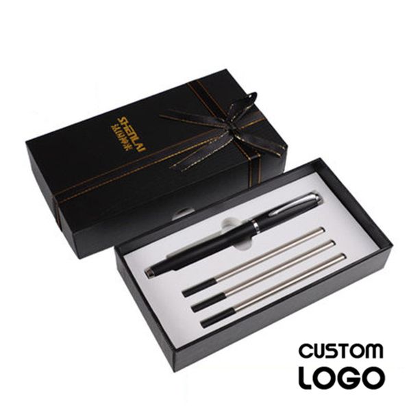 

новый персонализированный логотип подарков изготовленный на заказ с вашим собственным дизайном текста свободная шариковая ручка дела металла, Blue;orange