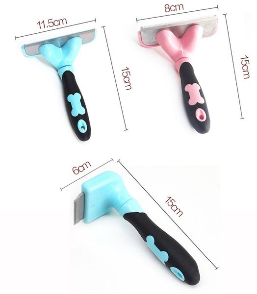 

pet furmins hair remover removal comb dog short medium hair brush handle beauty brush accessories combs for cats grooming tool