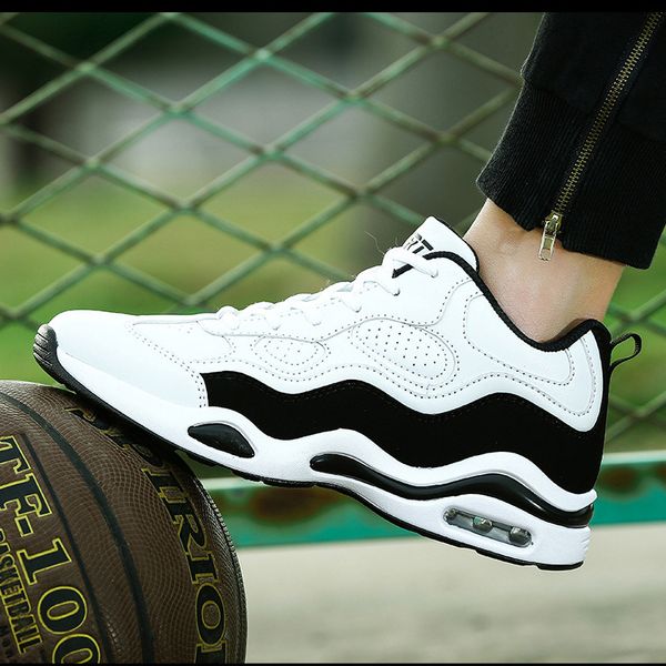 

well matched black white red cushion designer soft style mens basketball shoes cool man women authentic trainers sports sneakers 39-44
