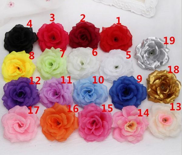 

Новый искусственный цветок розы головы ткань декоративные цветы украшения свадь