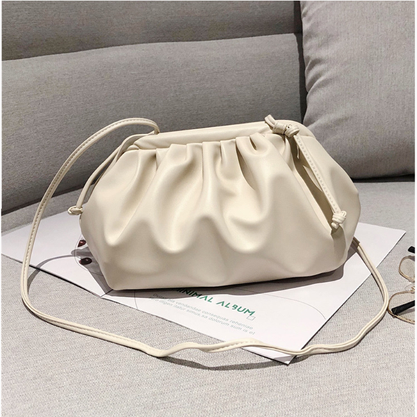 

messenger bag women leather women's bag cloud pack shoulder girl cute 2020 summer fashion personality fold