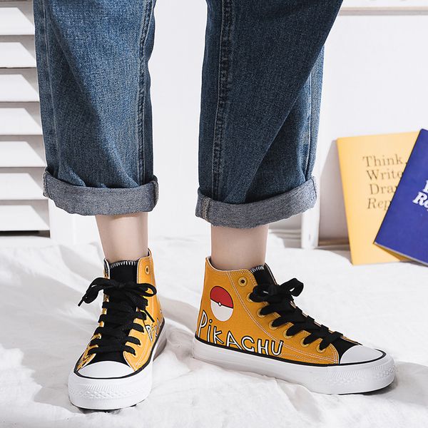 

women men canvas shoes blue red white green classic mens casual shoes, Black