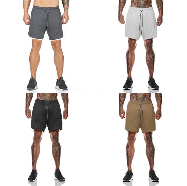 

2020 new fashion mens shorts casual solid color board shorts men summer style beach swimming shorts men sports short #264, White;black