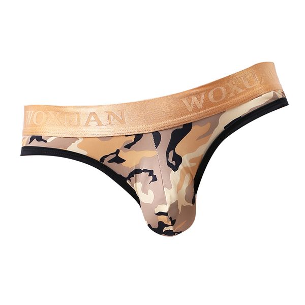 

мужчины sexy camo стринги g шнура мешок tanga белье stretch купальники s-xl, Black;white
