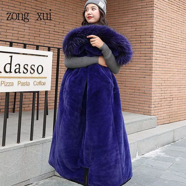 

winter parkas 2019 new women's coats hooded fur collar slim long thick warm winter cotton coats snow -30 degree jackets parkas, Black