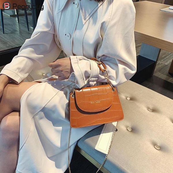 

fashion mini leather crossbody bags for women solid chain shoulder messenger bag lady travel purses and handbags cross body bag