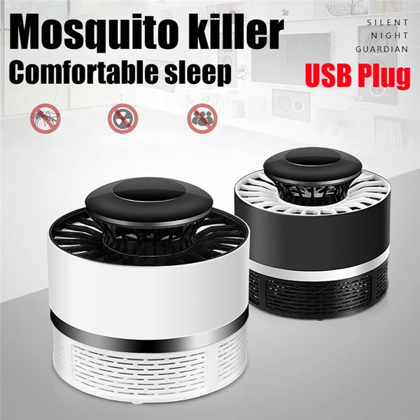 LED Elétrico Mosquito Assassino Repelente Lâmpada Inseto Bug Fly Armadilha de Controle de Pragas Fotocatalisador USB Flywheel Mosquito Assassino Lâmpada Elétrica