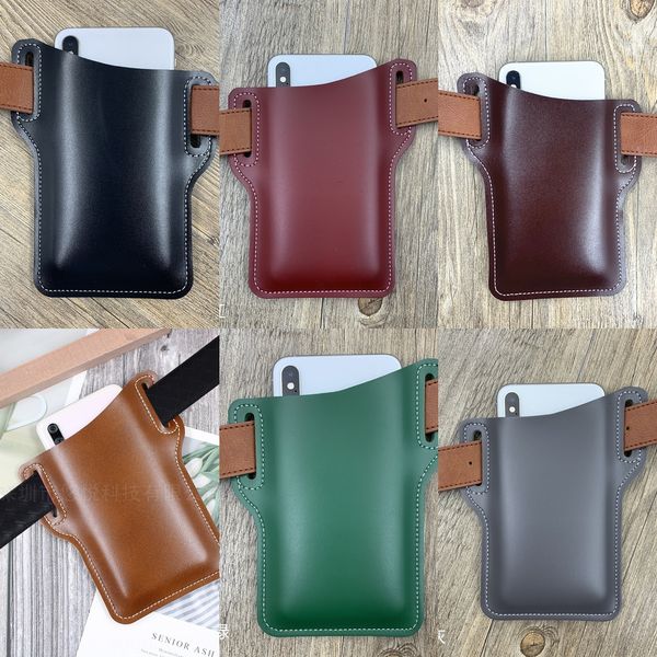 

leather accessories waist hanging mobile phone running wear belt mobile phone wear belt tactical bag edc accessories bag
