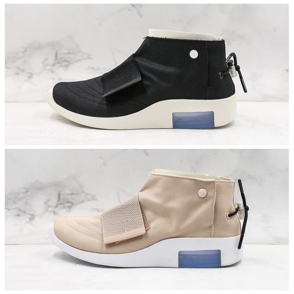 

fear of god moccasin particle beige black mid low sneakers fog mens designer shoes canvas casual for men sneakers trainers size 36-46