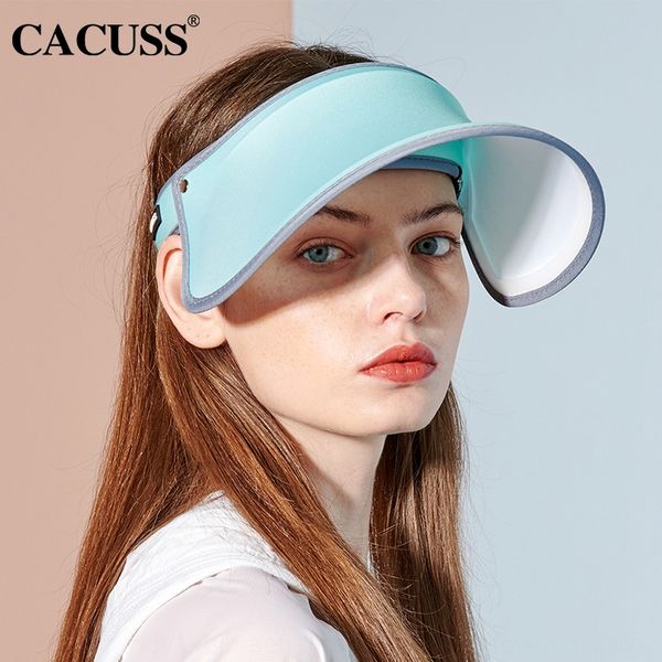 

sun toque visor cap female sunshade sun hat tide brand travel female beach sunshade beach hat, Blue;gray