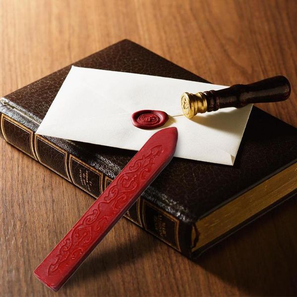 

diy retro lacquer strip wax customs document wedding envelope seal supply