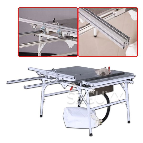 

home improvement woodworking dust-combination saw multifunctional sliding table saw 90/45 degree miter flip-chip