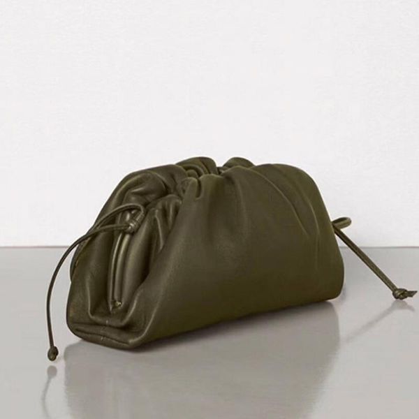 

pleats shoulder cross bag dumpling frame type soft faux leather handbag multifunctional large capacity waterproof bags