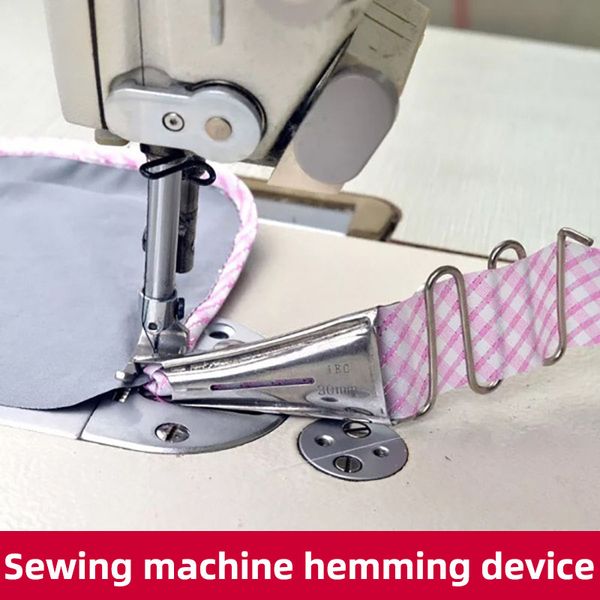 

sewing edge wrapping device,binder for industrial sewing machine folder single needle machine parts easy adjustment 22mm-40mm, Black