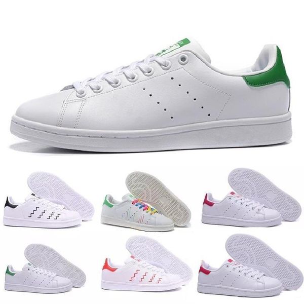 

2019 New Designer High quality Stan Shoes Brand Smith Leather Men Classic Flats Casual Shoes Women Running Sports Sneakers Trainers 36-46