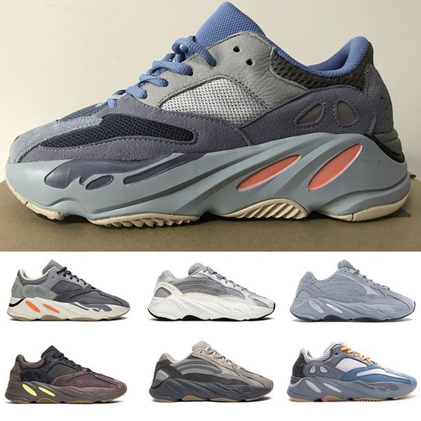 

2020 кроссовки для бега carbon teal blue wave 700 kanye west inertion utility reclective мужская женская обувь сплошной серый магнит черная