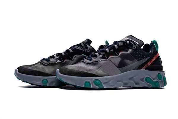 

new a+++ react element 87 running shoes women mens designer zapatillas sports shoes trainers sneakers