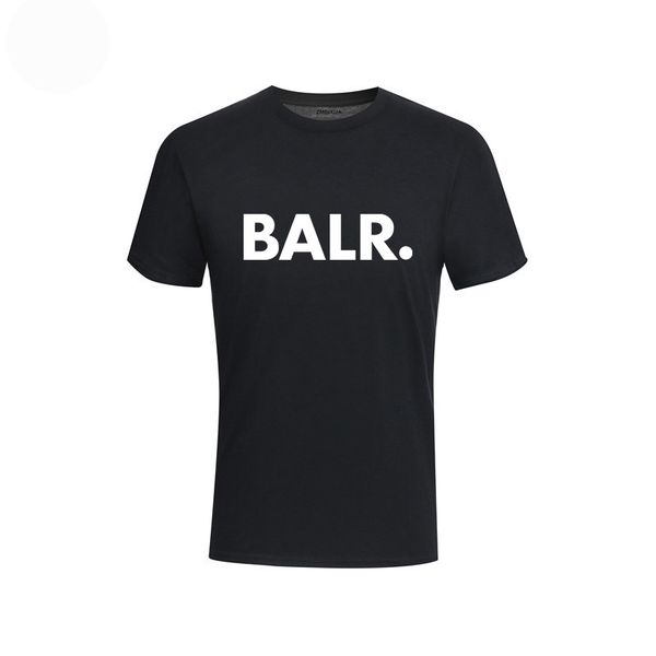 

2019 new summer brand balr clothing o-neck youth men's t-shirt printing hip hop t-shirt 100% cotton fashion men t-shirts, White;black