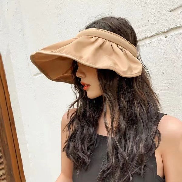 

hat lady korea east gate shell cap sun shade hat folding 2020 new, Blue;gray