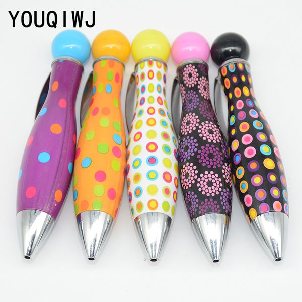 

ballpoint pen caneta cartoon canetas kalem kawaii stationery stylo cute boligrafos pennen lapiceros bowling pens for writing, Blue;orange