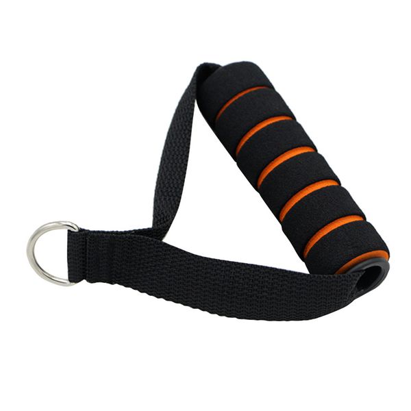 

multi-purpose ring spring pull rope cable bar elastic string foam handle fitness equipment with stiffness nylon belt #yl5