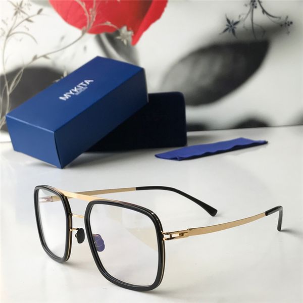 

новый высокого качество elgard mykita сверхлегких рам без винтов эластичных женщин из нержавеющей моды оптических очков мужчина очков с перв, Silver