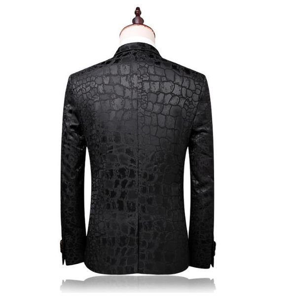 

2019 custom slim fit men's single button wedding business suits men with jacket and pants costume homme terno traje, White;black