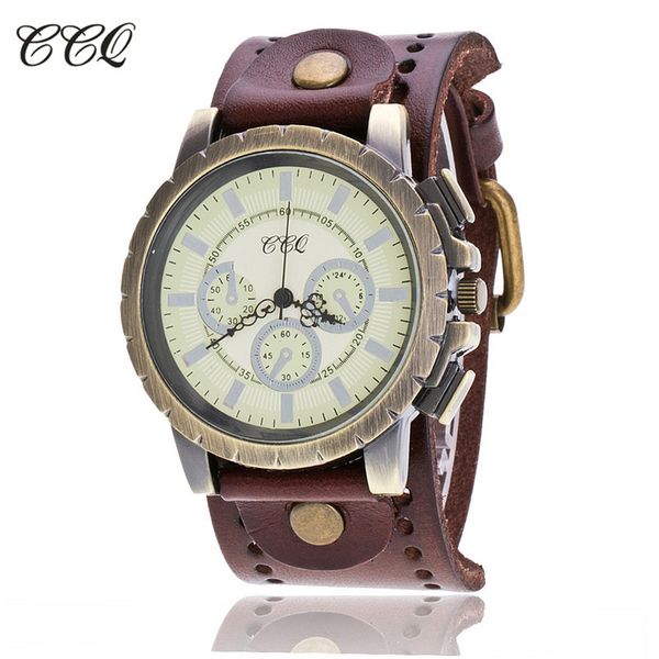 

vintage roman leather women watch antique bracelet watch ladies casual quartz wristwatch clock #b, Slivery;brown