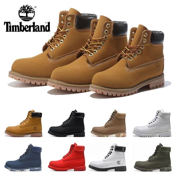 

timberlandes boots men women military boot snow boots blue chestnut triple black white red pink green winter hiking sports boots 36-45