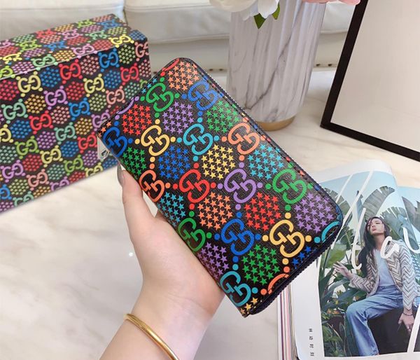 

g 2020 новый 601079 дизайнерский кошелек женский кошелек дизайнерские клатчи бренд высокое качество кошельки классический кошелек с коробкой, Black