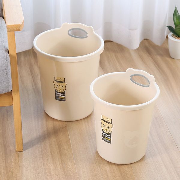 

trash bin home living room bedroom large cartoon bear-european-style paper basket toilet kitchen plastic trash can