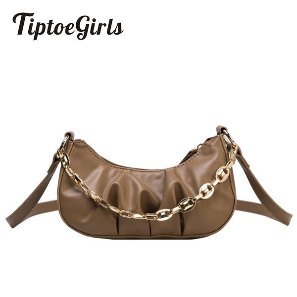 

dumplings bag for girls female 2020 summer fashion messenger bag casual hobos shoulder chains leather women