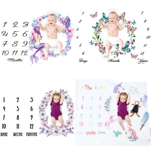 

children's p tool blanket newborn baby girls boy blanket milestone pgraphy p props shoots cloth