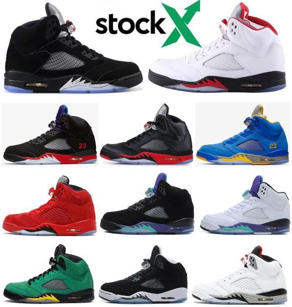 

5 5s 3 black metallic fire red 3m reflect white grape black grape basketball shoes men oreo red suede sneakers