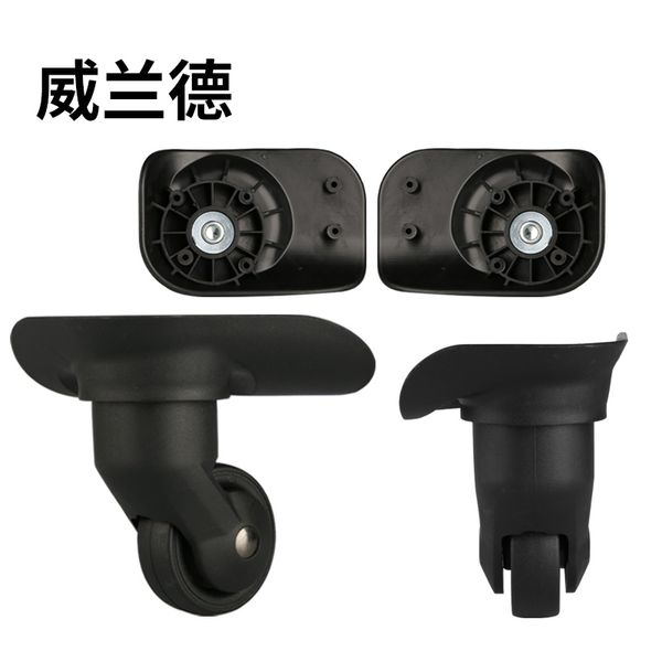 

luggage replacement wheel parts caster wheel for suitcase repaire universal luggage wheels 360 spinner rolling caster, Black