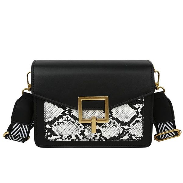 

ladies bag messenger shoulder bag trend classic serpentine wild fashion zipper fashion simple square personality