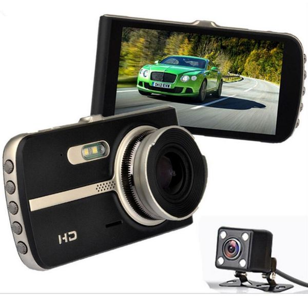 

car dvr 4 inch fhd 1080p camera single/dual lens dash cam video recorder night vision g-sensor car camera