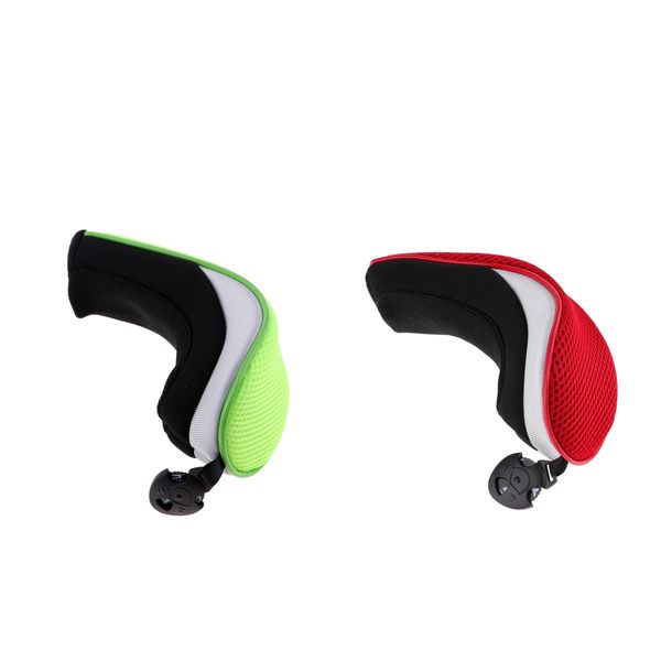 

2pcs durability ut golf club head covers 2 3 4 5 7 x interchangeable tag