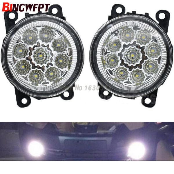 

2pcs car-styling right/left led fog lights h11 h8 12v 90mm round fog lamp for armada 2003-2008