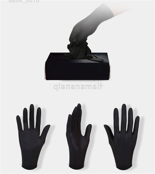 

stock in 100pcs nitrile rubber disposable protective universal household garden cleaning gloves 87zx qa