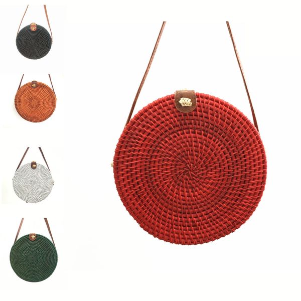 

красочные ротанг сумки лето пляжные сумки для 2019 женщин отпуск стро мешок плеча конструктора известная марка crossbody сумки 20 * 8см