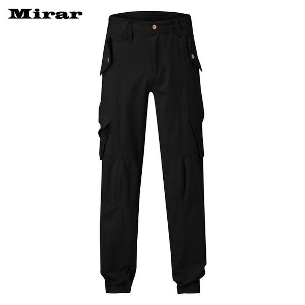 

мужские тренировочные брюки повседневные эластичные беговые спортивные твердые мешковатые карманы брюки, Black