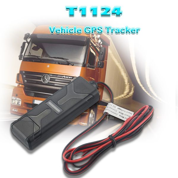 

gps car tracker t1124 ipx7 water-proof gps locator instant call alert for anti-theft motion sensor to save power wire cut alert