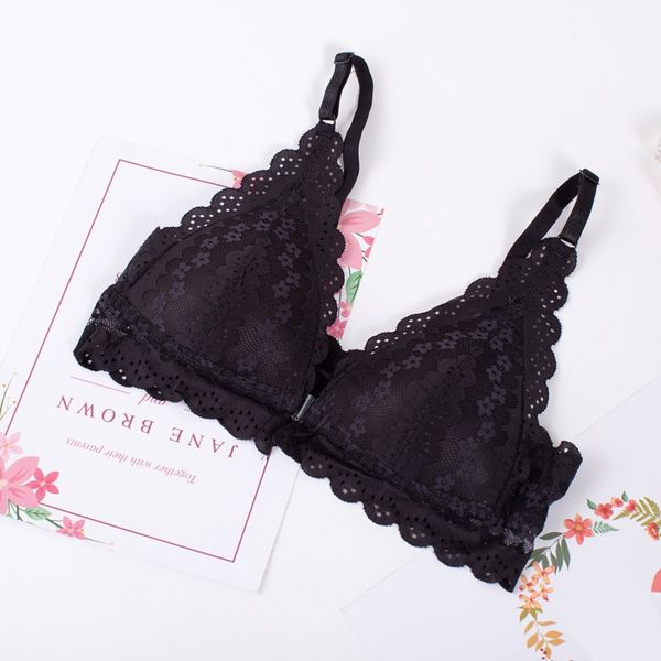 

woemn wire gathered bra lingerie bralette seamless lace bras underwear, Red;black
