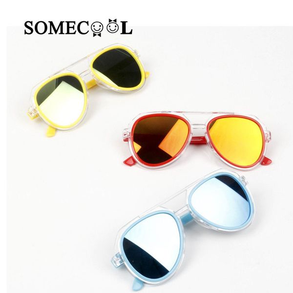 

somecool 2019 new arrival 3-7 yrs boys&girls kids sunglasses protect uv400 cute candy color glasses baby infant eyewear n868, Blue