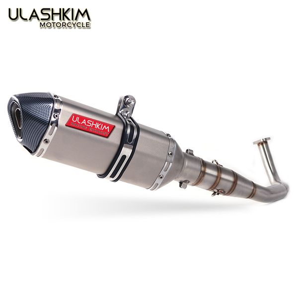 

sh150 sh 125 150i motorcycle exhaust mascape full system slip on middle link pipe muffler for sh125 sh150i sh125i