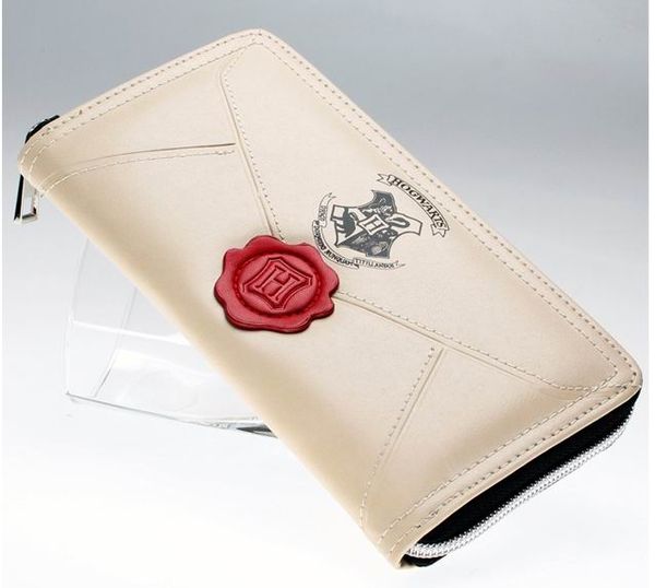 

harry potter letter zip around wallet pu long fashion women wallets designer brand purse lady party wallet female card holder, Red;black